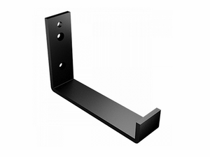 125x100mm Aluminium Box Gutter Fascia Bracket - Black