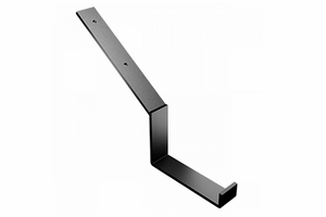 125x100mm Aluminium Box Gutter Top Fix Rafter Bracket - Black