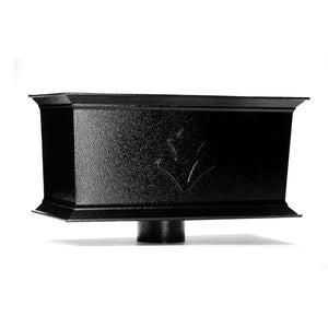 Hopper with Motif - Smooth Black Finish